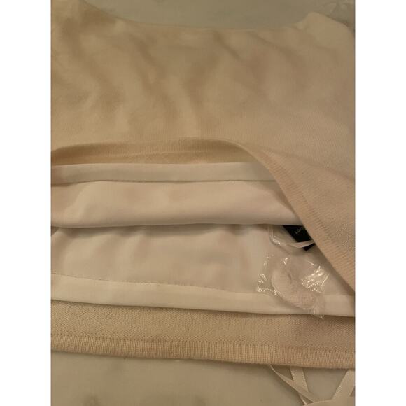 Ralph Lauren Black Label Beaded Feather Cashmere Sweater Tank Top Formal Blouse - Picture 6 of 11